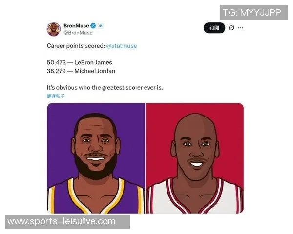 詹姆斯超越12万分美媒对比詹乔生涯总分揭示历史得分手之争